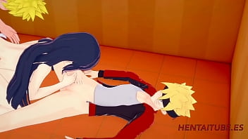 Boruto Hentai – Threesome Boruto, Naruto & Hinata