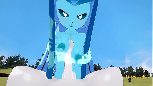 Pokemon Hentai Furry Yiff 3D – POV Glaceon boobjob and fucked with creampie by Cinderace