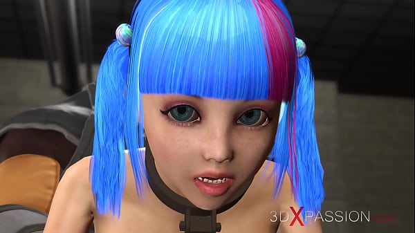 Cuffed college girl with big boobs gets fucked by sci-fi soldier in the prison