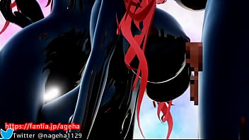 3D hentai busty girl futanari tits job　②