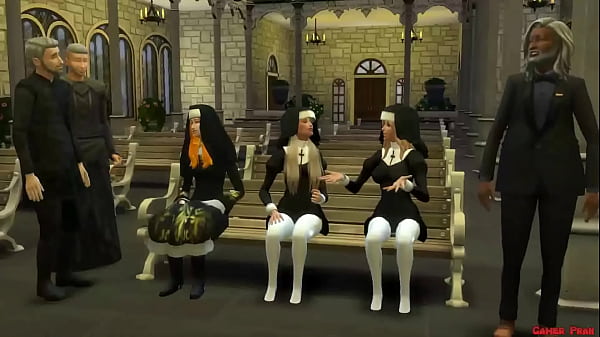 Religion Perversa de Padres Católicos engañan y Se Follan a las Nuevas Inocentes enseñandoles las consecuencias del pecado En El Templo 3D Porn Hentai