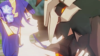Genshin Impact Raiden gets fucked hard