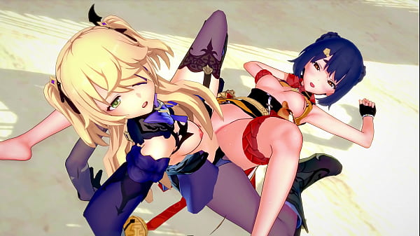 Genshin Impact – Xiangling and Fischl Lesbian Sex [3D Hentai, 4K, 60FPS, Uncensored]