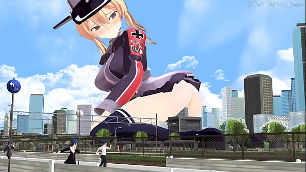 Giantess Prinz Eugen [MMD]